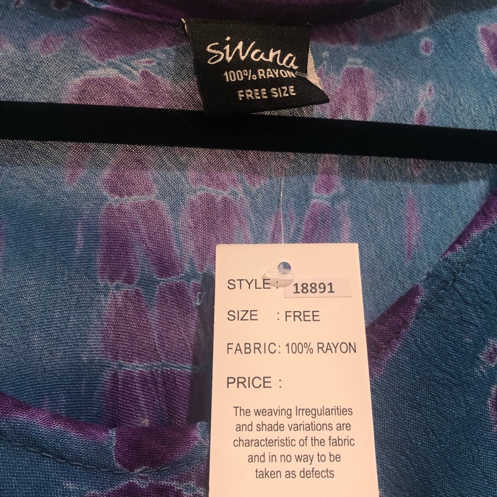 Beautiful Flowy blue and purple tye-dye dress